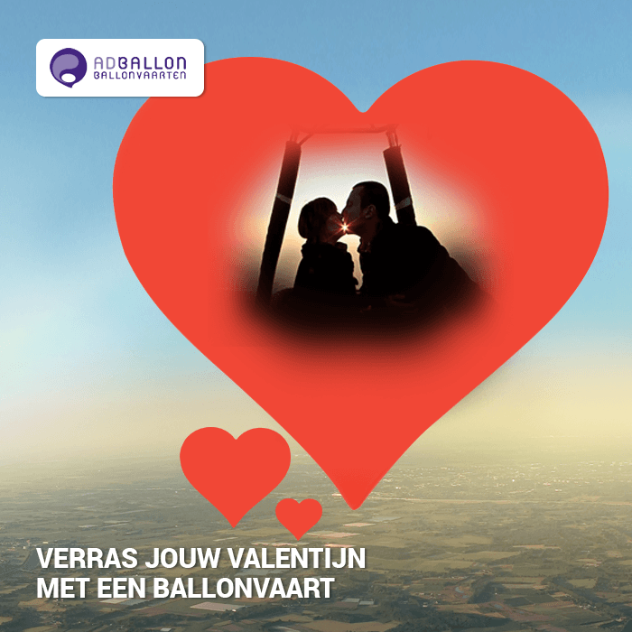 valentijn ballonvaart met ad ballon