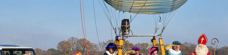 Sinterklaas vaart bij Ad Ballon!