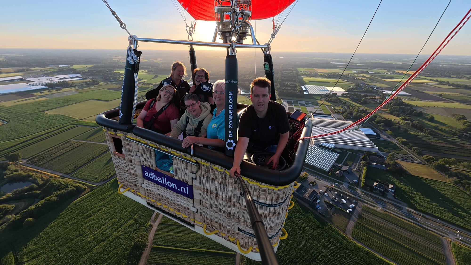 ballonvaart zonnebloem mand mindervalide ad ballon